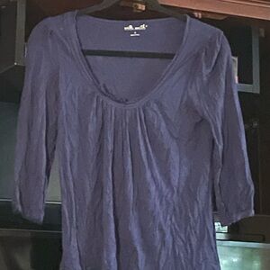 Willi Smith Deep Blue Blouse